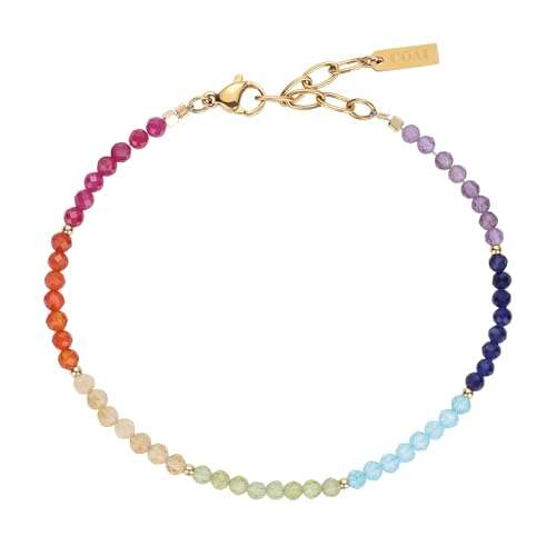 COAI 7 Chakra Bracelet for Women, Waterproof Beaded Anklet Bracelet for Women