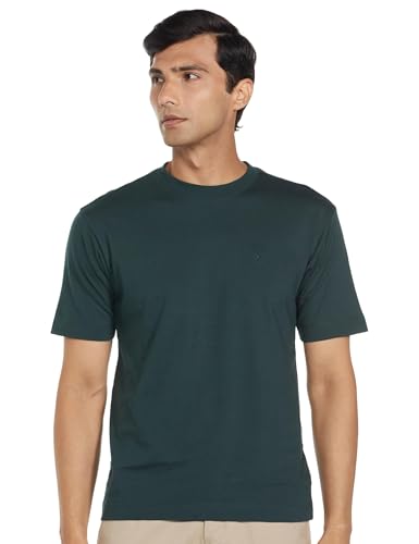 Image of Allen Solly Men's Cotton T-Shirt | Drop Shoulder | Back Print | Regular Fit | Casual Streetwear Style