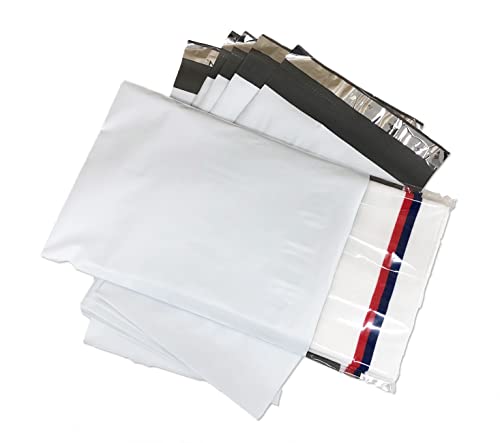 宅配ビニール袋 厚手 ネコポスサイズ 225×310mm 防水 80ミクロン ゆうパケット・クリックポストにも◎ 配送や保管用などに 強力粘着テープ付き (100枚セット)