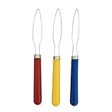 3 Stück Senioren-Knopf Anziehhilfe Senioren Haken Reißverschluss Pull Helper Knopf Schnellzieher Edelstahl