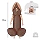 AirSuit® Aufblasbares Kostüm Riesiger Penis | Ausgefallenes Auflbaskostüm | Premium Qualität | Größe Erwachsene 160 bis 190cm | Polyester | Angenehm tragbar| Resistent| Mit Aufblassystem| OriginalCup®
