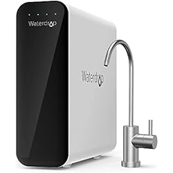 Ultrafiltración De Agua Sin Rechazo Waterdrop TSU 0,01 μm Sistema de Filtro de Agua Debajo del Fregadero de Ultrafiltración, Alta Capacidad de 3 Etapas, Panel Inteligente, Sin Aguas Residuales, Reducir PFAS, PFOA/PFOS