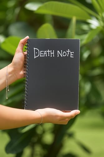 Image of zenithink Death Note Wiro Journal Notebook | 80 gsm Paper With 350GSM Hard Cover | UnRuled | Pages - 160 | Count - 1 | 8X6 INCHES | A5 Size | Wiro Binding