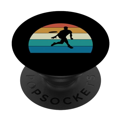 Ultimate Frisbee, Disc Golf, Player, style rétro PopSockets PopGrip Interchangeable