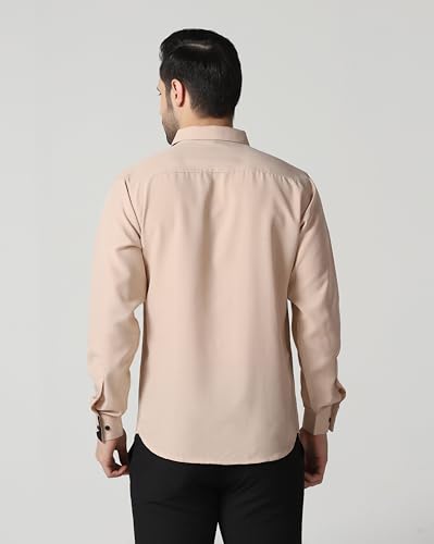 Image of TAGDO Men's Full Sleeve Shirt | Pocket Design and Spread Collar Shirt for Man (2054)
