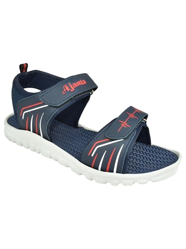 Image of Impakto AJANTA Men Sports Sandals for Men | Lightweight Comfortable Walking & Trekking Sandals | Breathable Outdoor Travel Footwear | Cushioned Anti-Skid Athletic Sandals for Gym, Hiking & Daily Wear