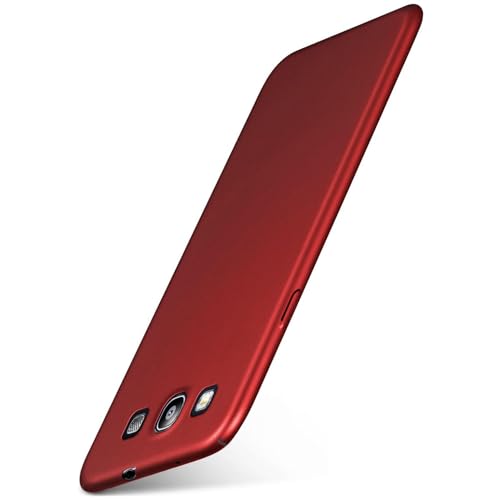 moex Funda ultrafina para Samsung Galaxy S3 / S3 Neo, funda protectora con protección de cámara elevada, carcasa dura, carcasa trasera, carcasa trasera más fina, funda minimalista alfa, color rojo
