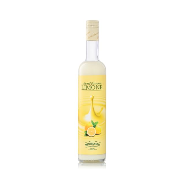 Sweet Dreams Limone Likör - von Bertagnolli - zart und cremig -Flasche 0,50 Liter - 17% Vol.- feiner Zitronen Likör