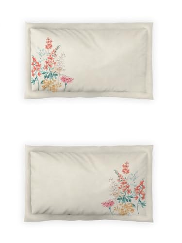 Image of DDECOR Live beautiful Cotton Queen Bed Sheet Set with 2 Pillow Covers (229 CM X 274 CM, Pink) Digital Print Classical 145TC GSM