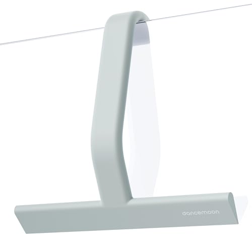 Image of dancemoon JustHang Shower Squeegee with Built-in Hook, 10-Inch Sage Green