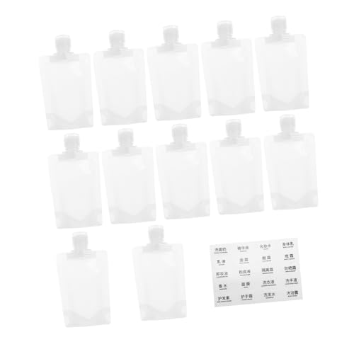 TOVINANNA 1set Travel Lotion Liquid Bags Refillable Squeeze Pouches for Essential Oils Lightweight Travel Storage Pouches Label for All Liquid Needs