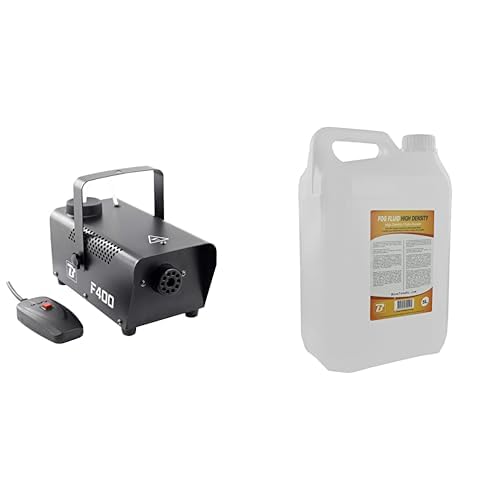 Machine à fumée F400 noire et liquide 5L pour brume opaque et durable