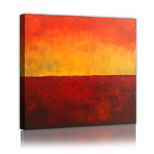 Art mural abstrait peinture rouge pour raviver un mur blanc de salon triste