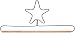 Ackfeld 70480 Powder Coated Star Hanger, 12