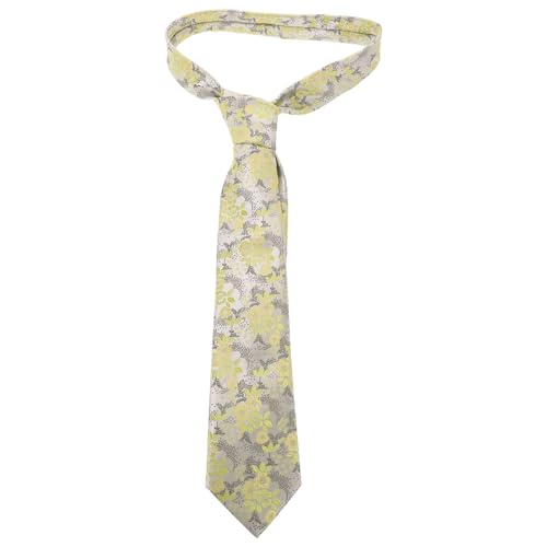 Amosfun Floral para Hombre Elegante y Moderna Diseño de Flores con Suave para Bodas Negocios y Eventos Formales