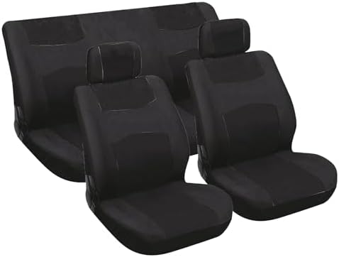 Carpoint 0310051 6-Piece Car Seat Cover Set Black image 3