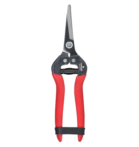 Corona Tools Long Curved Snips &ndash; 1.75&Prime; Tempered Steel Precision Garden Shears for Fruit, Herbs...