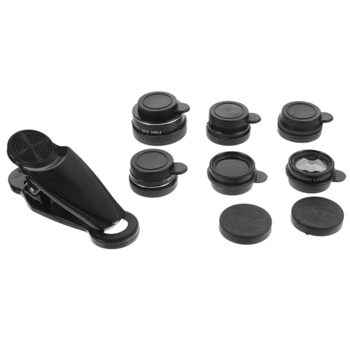 SEWACC 7 in 1 Phone Camera Lens Kit Wide Angle Macro Telephoto Fisheye Lenses for Mobile