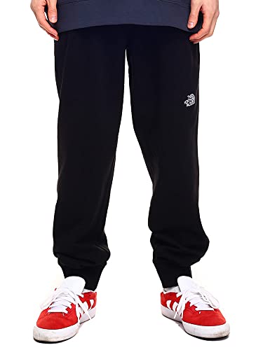 (ザ ノースフェイス) THE NORTH FACE ロゴ刺繍 スウェットパンツ NSE LIGHT PANT ［NF0A4T1F］ブラック/M