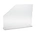 Clearform ML2632 Clear Acrylic Sink Splash Guard with Easy-Reach Cutaway, 23.625" Length, 18" Height, 4.5" Base