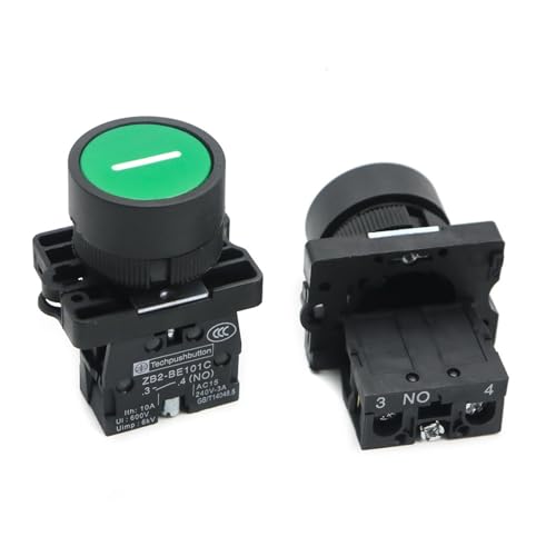 Botón de arranque y parada de 22 mm interruptor táctil plano XB2 rojo 4