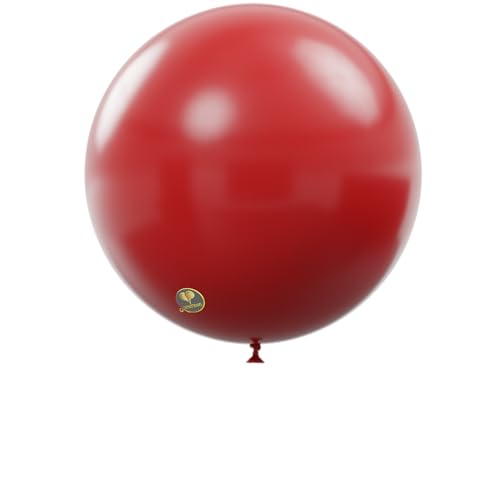 Image of AFTERLOON Biodegradable Balloons 3 pcs 36 Inch Orb Perfect Round Giant Extra Large Red, Durable Thickened Strong Jumbo XL Big Helium Float, Baby Shower Birthday Party Decorations