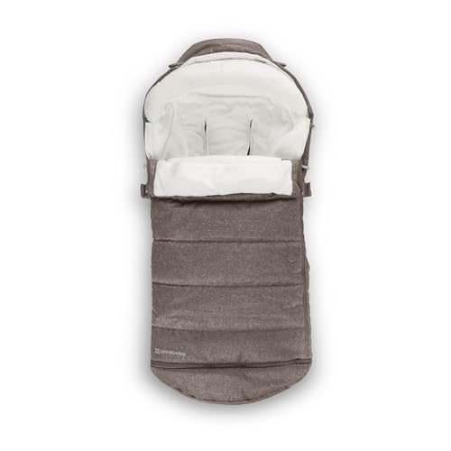 Image of UPPAbaby CozyGanoosh 2-in-1 Seasonal Footmuff - Easily Attaches to UPPAbaby Strollers + RumbleSeat - Versatile, Ultra-Plush Zip-Out Liner for Cold Weather - Owen (Mocha Melange)