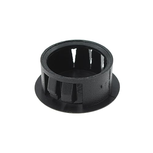 Image of 40pcs 3 /4 inch Flush Mount Black Plastic Body and Sheet Metal Hole Plug, Furniture Fencing Post Pipe Insert End Caps