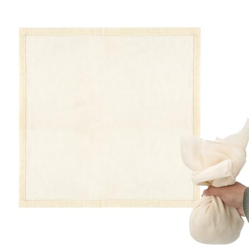 Paños Para Queso | Paños Reutilizables Para Leches Vegetales,Tela de Malla Fina Para Filtrar Té de Soja, Zumo, Conservas, Yogur, Elaboración Profesional y Doméstica de Queso