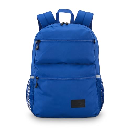 Image of High Sierra Everclass Backpack - Travel or Work Laptop Bookbag with 360 Reflectivity, Dual Water Bottle Pockets & Fits Laptops Up To 15.6 inch, One Size, Cosmic Blue