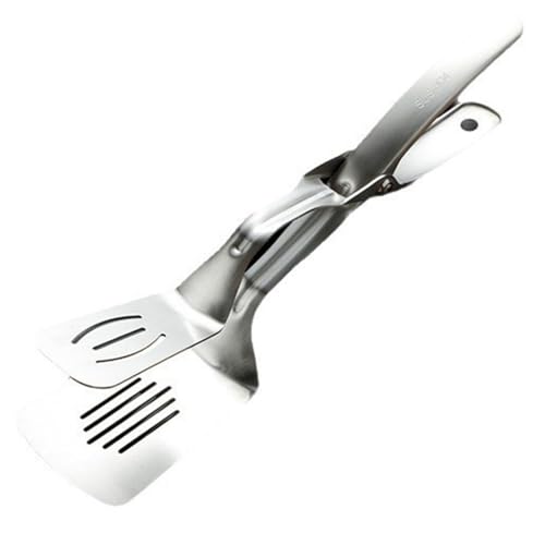 Dcaknri Pince à barbecue polyvalente produite pour retourner la poignée et servir facilement du steak, du poisson et de la viande sur les grills ou les poêles, pinces robustes