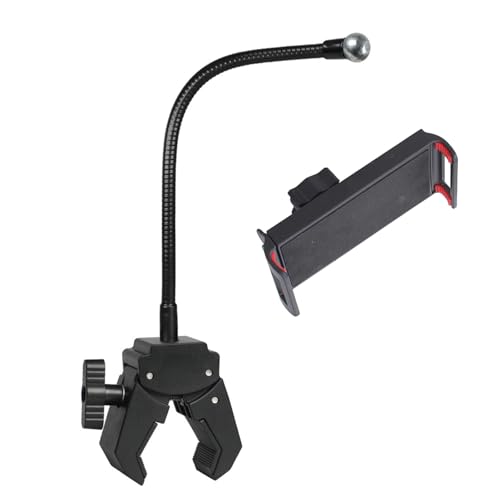 Soportes de montaje con 4 brazos telescópicos, bordes de 35 mm, capacidad de abrazadera para dispositivos móviles de 4.7 a 11 pulgadas, soporte para tabletas de teléfono