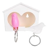 CONGARTENO Porte-Clés Nichoir à Oiseaux Mural pour Couple Multifonction Sifflet Intégr...