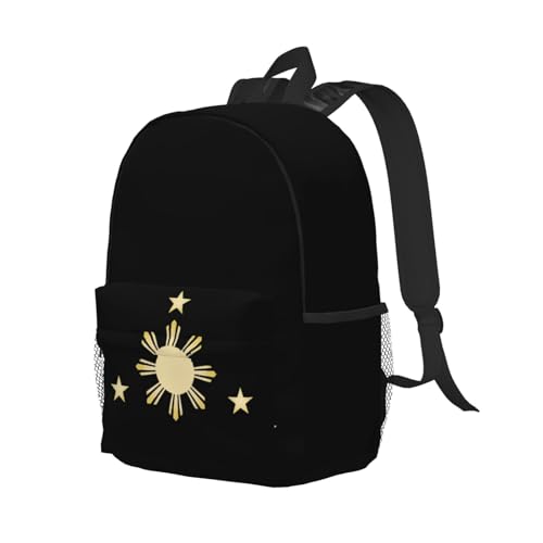 Cute Philippines Flag Backpack Filipino Sun and Star Flag Laptop Backpack for Women Men,Travel, Office, Work2