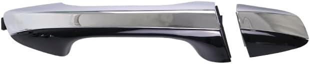 Front Right Exterior Door Handle Chrome with Black Painted Compatible with Kia Optima 2016-2019
