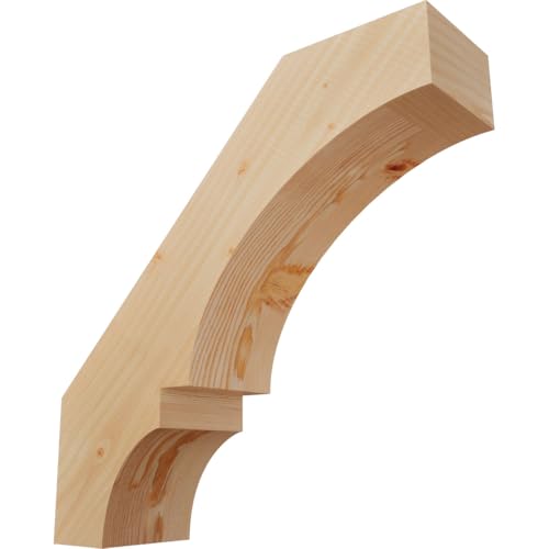 5 1/2"W x 20"D x 20"H Balboa Smooth Knee Brace, Douglas Fir
