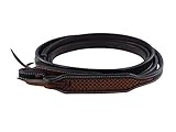 Cosido a los primeros 50 cm. APPALERO Riendas Western Caddo Split Reins en 2 longitudes adecuadas para cabezas, delanteros, correas para esporas, cob = 225 cm