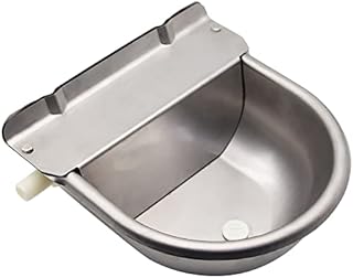 Automatic Horse Waterer Upgraded Livestock Water Bowl Stainless Steel Trough for Cattle Cow Pig Sheep Pet Dog