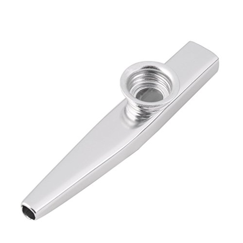 Kitechildhood Metal Kazoo Harmonica Mouth Flute Kids Party Gift Kid Musical Instrument Silver