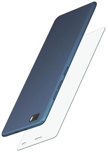 Boîtier Huawei P8 Lite 2015 fin 360 bleu résistant aux rayures