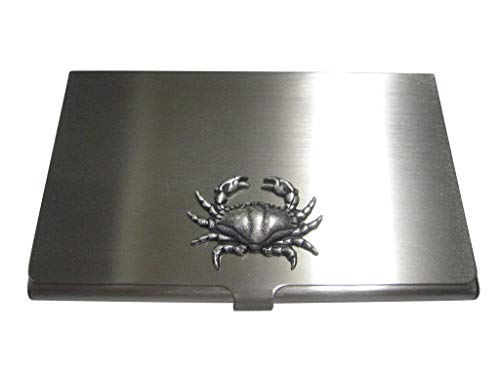 Kiola Designs Silver Toned Sleek Crab Business Card Holder