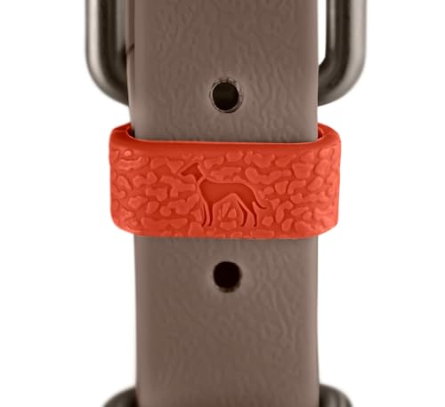 HUNTER Hundehalsband Havanna, Farbe: Taupe/Rauchblau, Strukturgewebe mit Kunststoffummantelung, breit, komfortabel, langlebig, reißfest, witterungsbeständig, pflegeleicht, Gunmetal-Look, Größe: 55