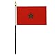 AZ FLAG - Tischflagge Marokko - 15x10 cm Goldene Splitze - Marokkanische Tischfahne 10 x 15 Cm - Flaggen