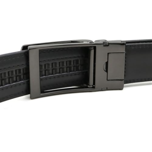 Vitello Belt, Men's Belt,1.22" Mens Ratchet Dress Belt with One Click Buckle3