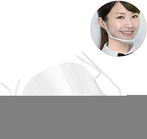 Preisvergleich Produktbild PANGHU 5 Stück Gesichtsvisier aus Kunststoff / Schutzvisier in Weiß / Universal Gesichtsschutz / Visier zum Schutz vor Flüssigkeiten / Face Shield für Mund Nase für Kellner Restaurants Hotels