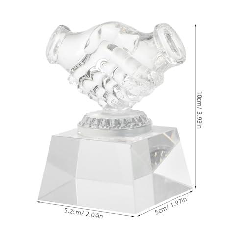 Image of balacoo Trophy Medal Thumbs up Trophy Award Accessory Awards Shaped Decor Clear Thumb Trophy Award Trophy First