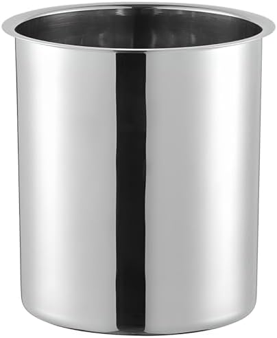 OCS Parts 6 Quart Bain Marie Pot | 8-9/16" x 6-7/8" Stainless Steel Pot for Warm or Cold Food, Sauces, Soups, or Organizing Cooking Utensils