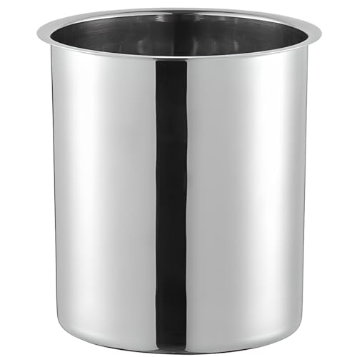 OCS Parts 6 Quart Bain Marie Pot | 8-9/16" x 6-7/8" Stainless Steel Pot for Warm or Cold Food, Sauces, Soups, or Organizing Cooking Utensils