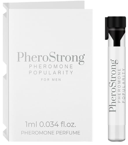 PheroStrong Popularity for Men - Profumo intenso ai feromoni sessuali extra forti per uomini per attrarre le donne - profumo da uomo Bliss Blister - colonia da uomo a lunga durata - 1 ml