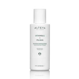 Alteya Organics Glycolic Exfoliating Rose Water Toner (Vitamin C Plus 3% AHA) – 4 Fl Oz/120mL